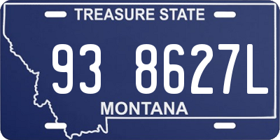 MT license plate 938627L