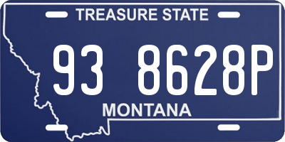 MT license plate 938628P