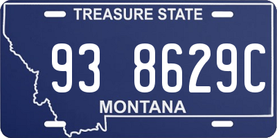 MT license plate 938629C