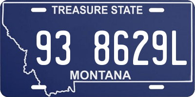 MT license plate 938629L