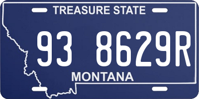 MT license plate 938629R