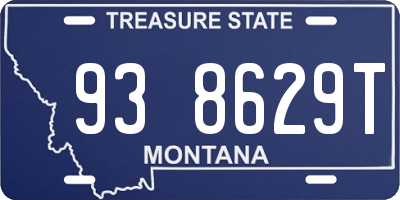 MT license plate 938629T