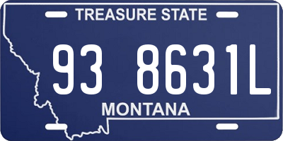 MT license plate 938631L