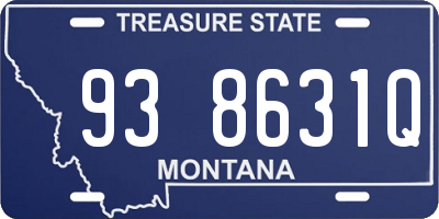 MT license plate 938631Q