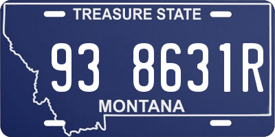 MT license plate 938631R