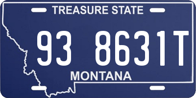 MT license plate 938631T