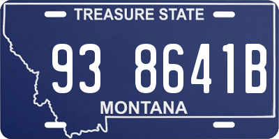 MT license plate 938641B