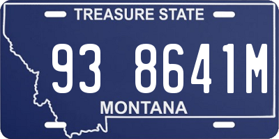 MT license plate 938641M