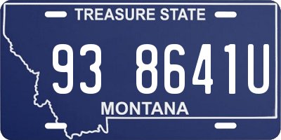 MT license plate 938641U