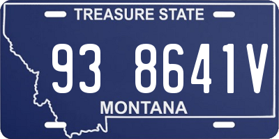 MT license plate 938641V