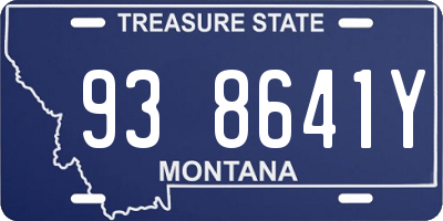 MT license plate 938641Y