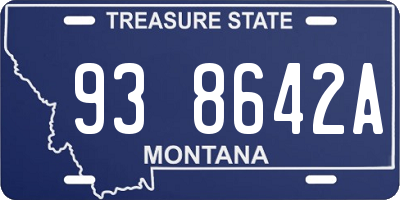 MT license plate 938642A