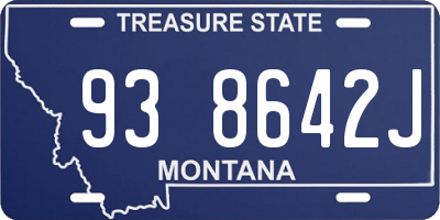 MT license plate 938642J