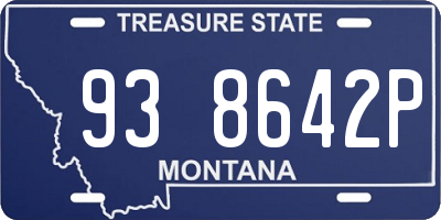 MT license plate 938642P