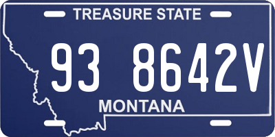 MT license plate 938642V