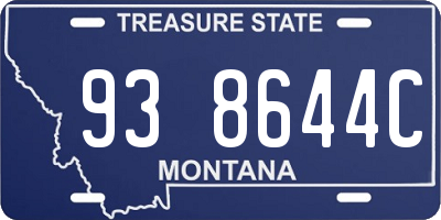MT license plate 938644C