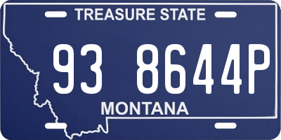 MT license plate 938644P