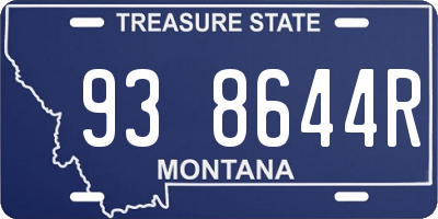 MT license plate 938644R