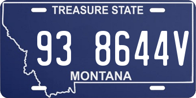 MT license plate 938644V