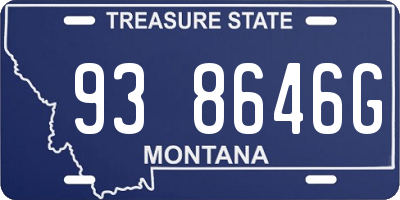 MT license plate 938646G
