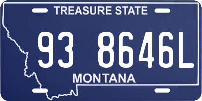 MT license plate 938646L