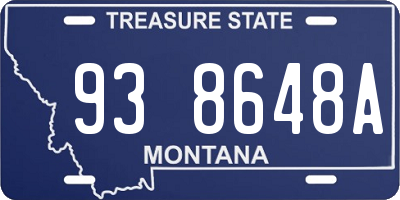MT license plate 938648A
