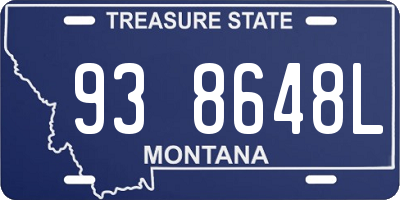 MT license plate 938648L