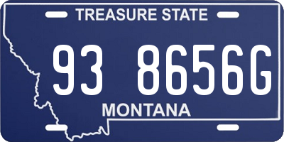 MT license plate 938656G