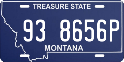 MT license plate 938656P