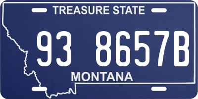 MT license plate 938657B
