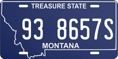 MT license plate 938657S