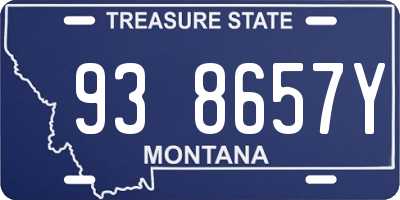 MT license plate 938657Y