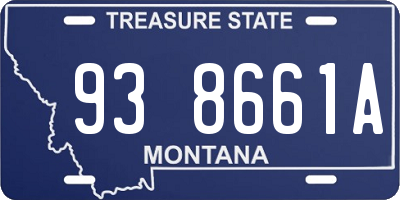 MT license plate 938661A