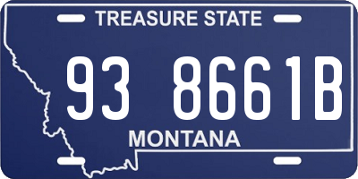 MT license plate 938661B