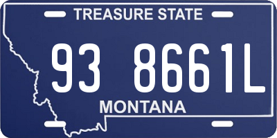MT license plate 938661L