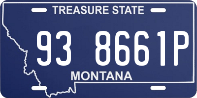 MT license plate 938661P