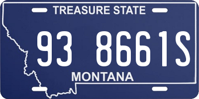 MT license plate 938661S