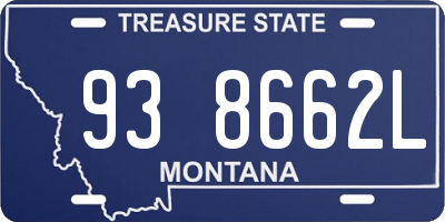 MT license plate 938662L