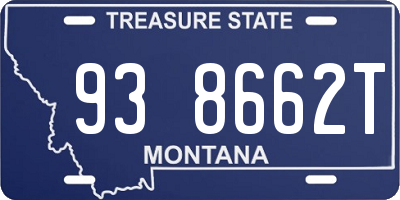 MT license plate 938662T