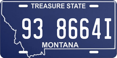 MT license plate 938664I