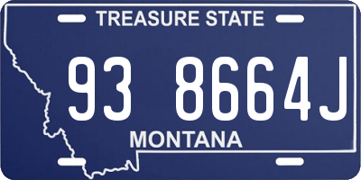 MT license plate 938664J