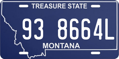 MT license plate 938664L