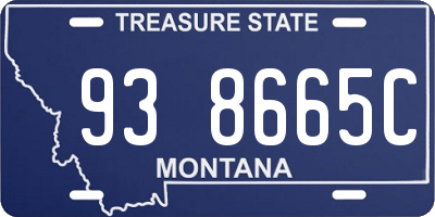 MT license plate 938665C