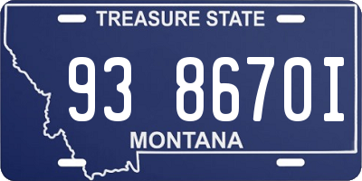 MT license plate 938670I