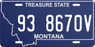 MT license plate 938670V