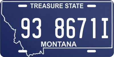 MT license plate 938671I