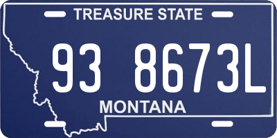 MT license plate 938673L