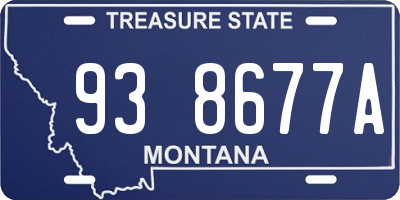 MT license plate 938677A