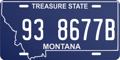MT license plate 938677B
