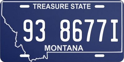 MT license plate 938677I